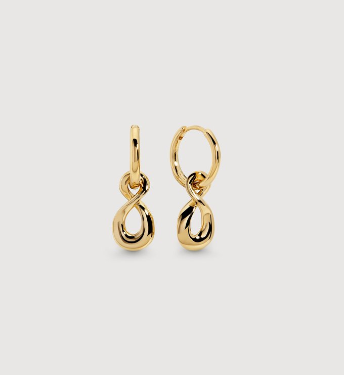 Infinity Huggie Earrings